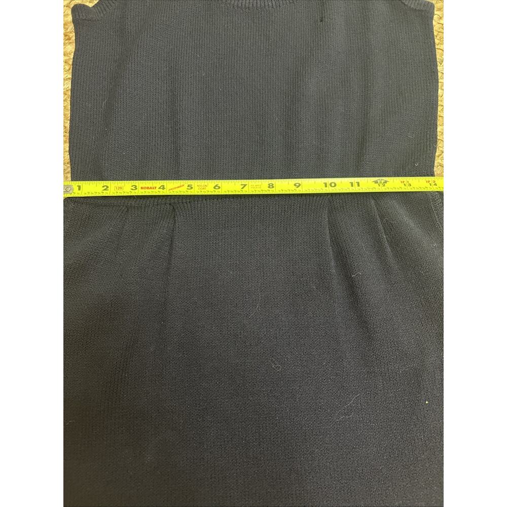 Vintage St. John For Neiman Marcus Navy Knit Santana Tank Dress Quiet Luxe Sz S - Picture 6 of 8